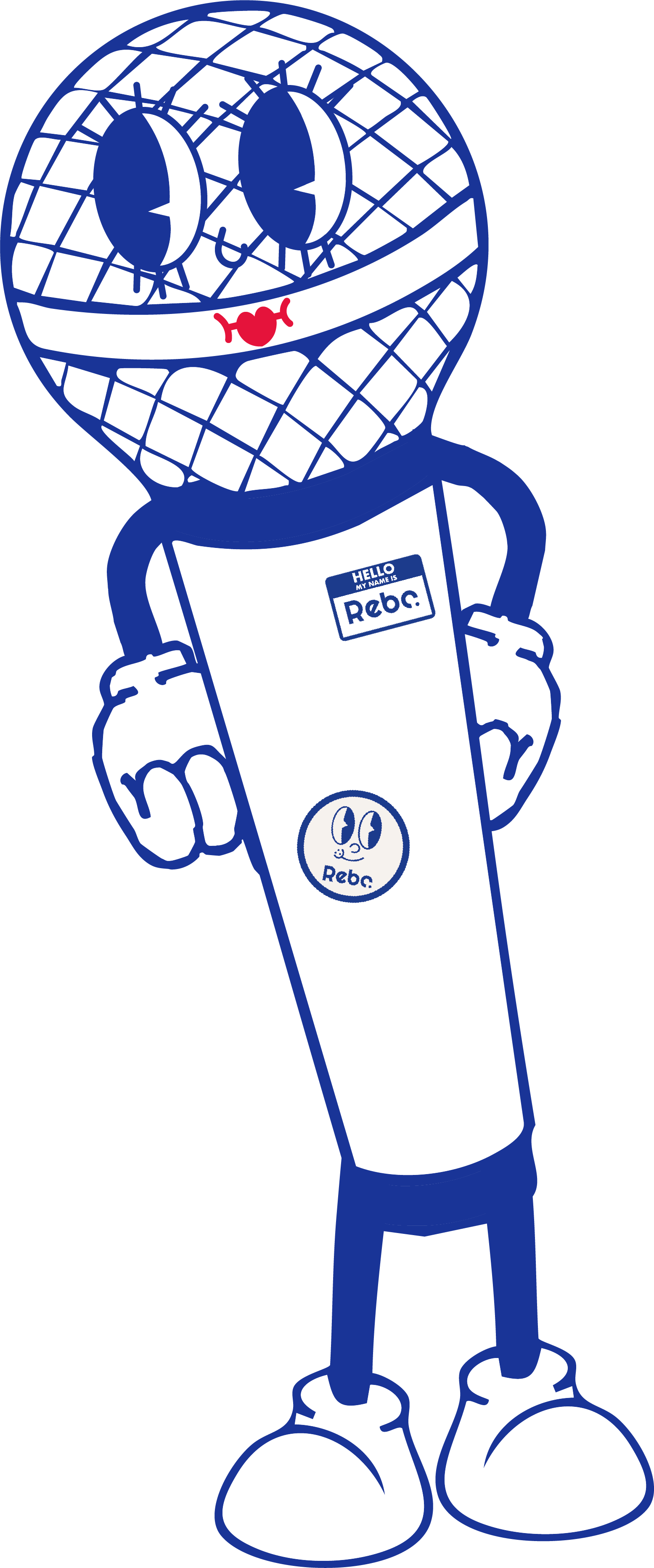 Illustration d'un micro, une des mascotte du festival Rebo