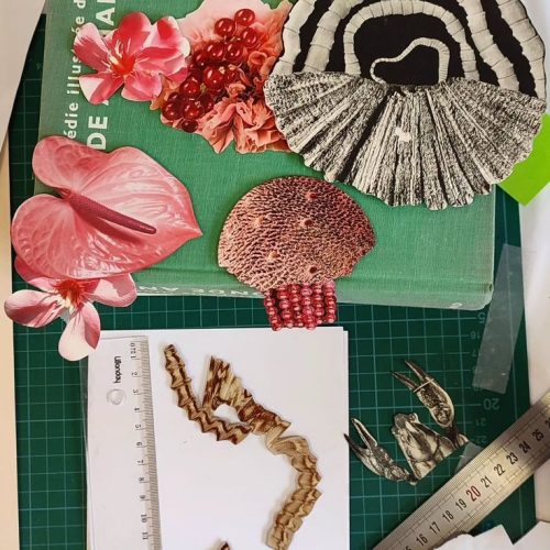 Photographie du plan de travail de la créatrice Fanny Garnichat